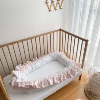 Baby Nest Bardh e pink me fallta
